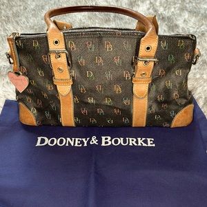 Authentic Dooney & Bourke Monogram Multi-colored Purse